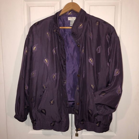 90s Silk Bomber Jacket - Picture 3 of 10